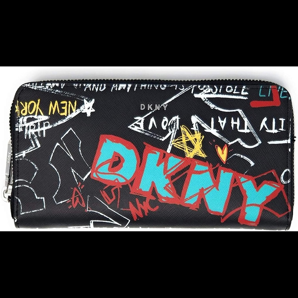 DKNY graffiti wallet